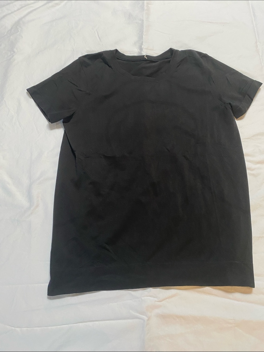 lululemon athletica Swiftly Loose Black Short Sleeve Crew Tee size 8